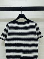 CHANEL 26S STRIPED KNIT MINI DRESS 1346