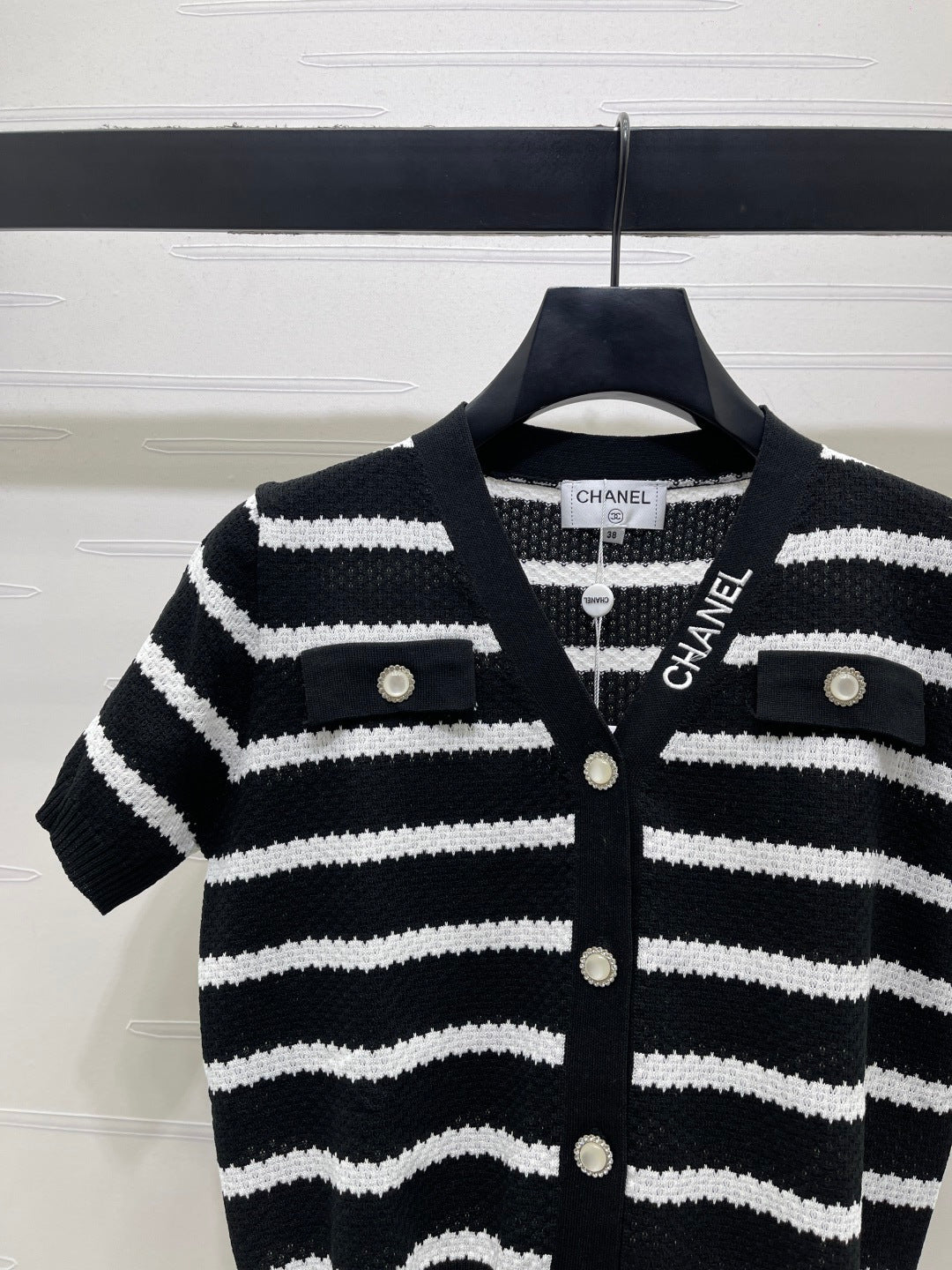 CHANEL 26S SHORT-SLEEVE KNIT TOP 1345