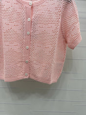 CHANEL 26S OPENWORK KNIT CARDIGAN 1336