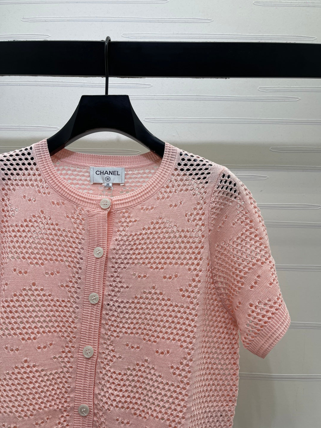 CHANEL 26S OPENWORK KNIT CARDIGAN 1336