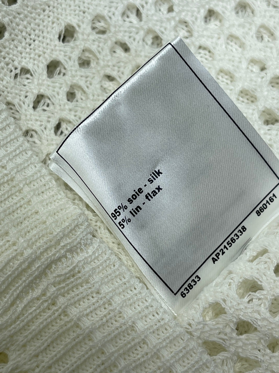 CHANEL 26S OPENWORK KNIT CARDIGAN 1333