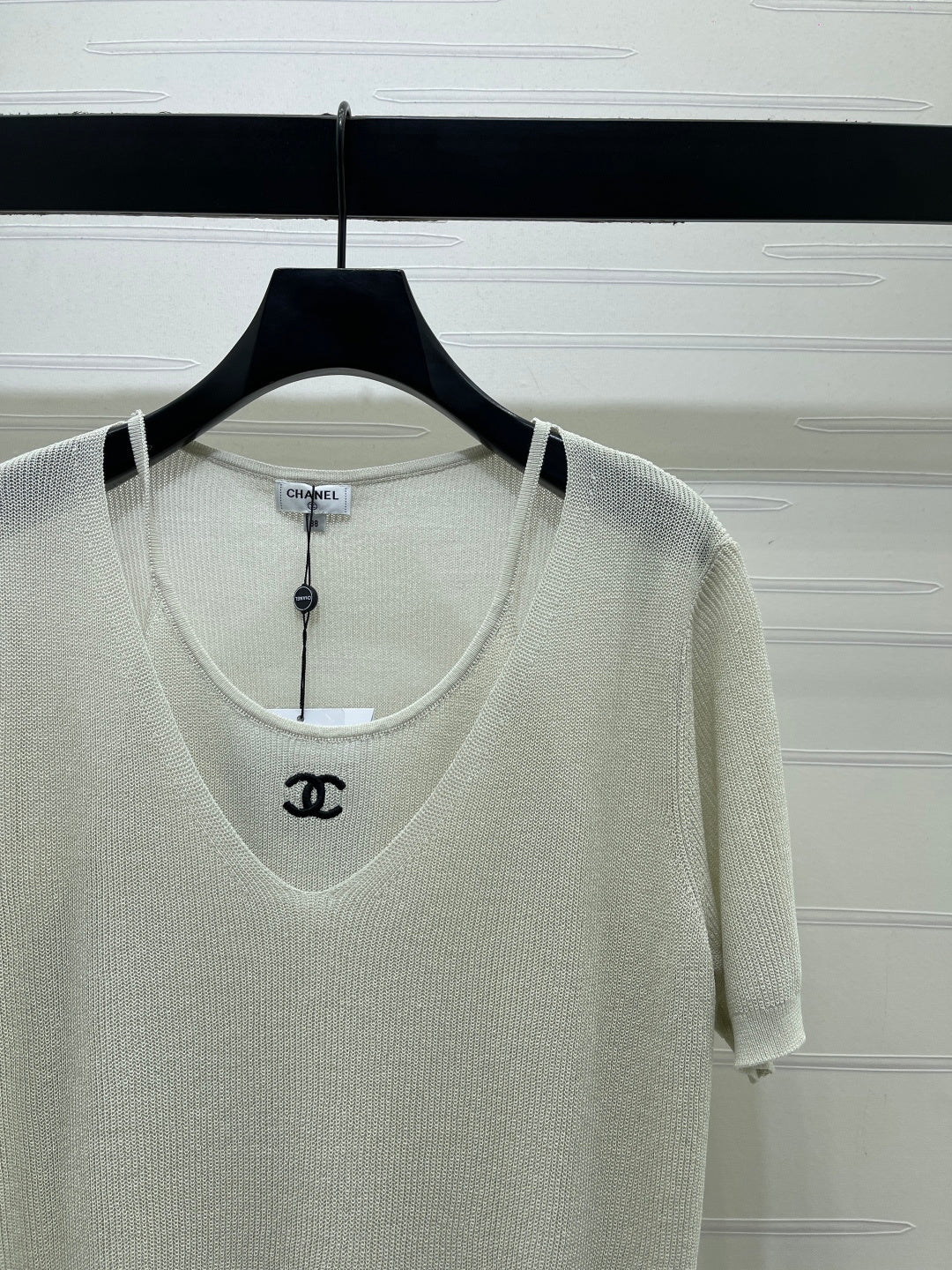 CHANEL 26S SHORT-SLEEVE KNIT TOP 1332