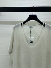 CHANEL 26S SHORT-SLEEVE KNIT TOP 1332