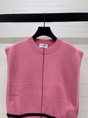 CHANEL 26S CONTRAST KNIT VEST 1325