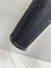 BLACK DENIM JEANS FEATURING THE DIOR OBLIQUE MOTIF ON BACK POCKET