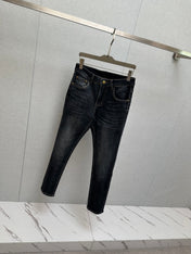 BLACK DENIM JEANS FEATURING THE DIOR OBLIQUE MOTIF ON BACK POCKET