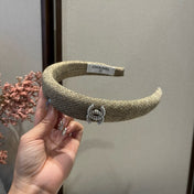 CHANEL 26S HEADBAND IN BEIGE TWEED 503057