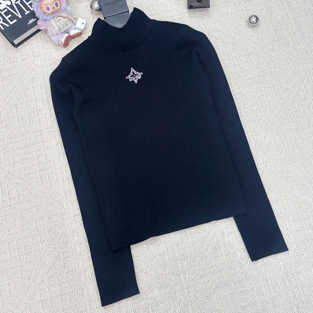 LV 25S LOGO-EMBROIDERED SWEATER 0073