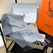 HERMES 25S SCARF 190 IN CASHMERE 986049