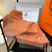 HERMES 25S SCARF 190 IN CASHMERE 986050