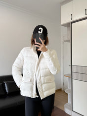 MONCLER 25S LIGHTWEIGHT STAND-COLLAR DOWN JACKET 221