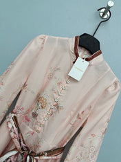 ZIMMERMANN 26S STAND COLLAR LONG-SLEEVE DRESS STYLE 137