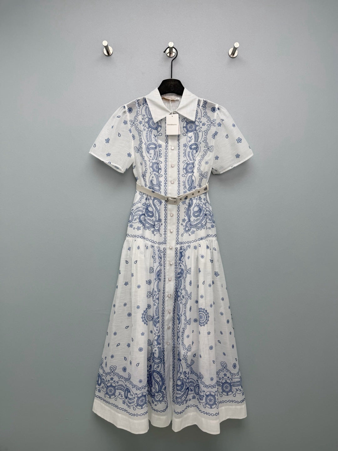 ZIMMERMANN 26S SHORT-SLEEVE SHIRT DRESS STYLE 109