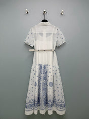 ZIMMERMANN 26S SHORT-SLEEVE SHIRT DRESS STYLE 109