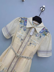 ZIMMERMANN 26S SHORT-SLEEVE SHIRT DRESS STYLE 108