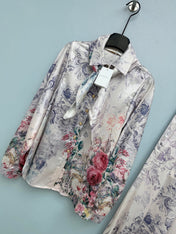 ZIMMERMANN 26S SHIRT AND LONG PANTS SET STYLE 31