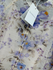 ZIMMERMANN 26S PATTERNED TOP AND SKIRT SET STYLE 24