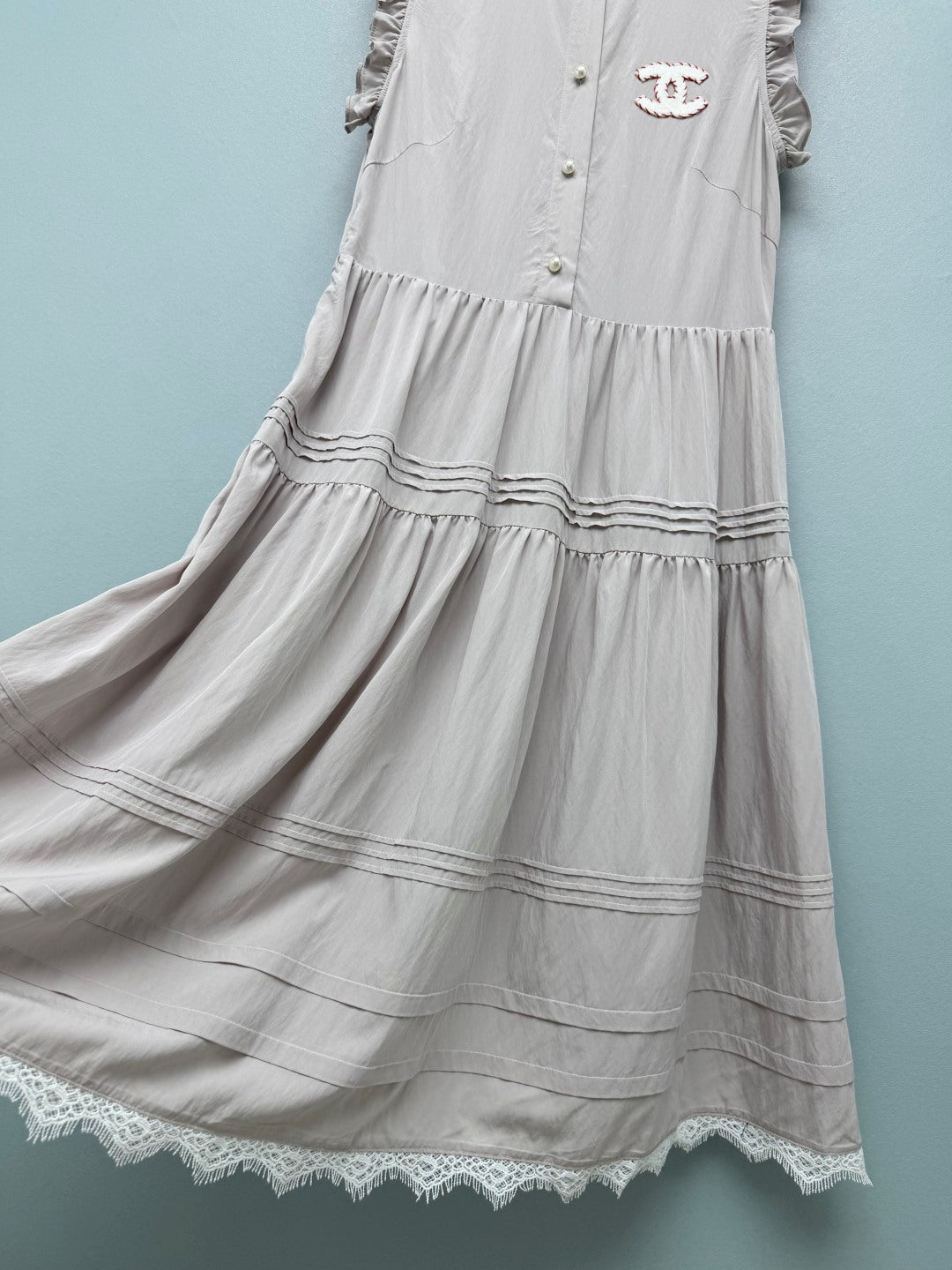 CHANEL 26S PLEATED SLEEVELESS DRESS STYLE 1128