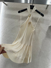 CHANEL 25S KNITTED HALTER TANK TOP 604