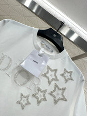 DIOR 25S ROUND-NECK SEQUIN T-SHIRT 731