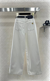 HERMES 25S HIGH-WAIST STRAIGHT JEANS 353