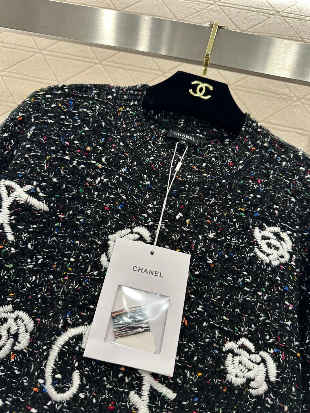 CHANEL 26S CASHMERE BLEND KNIT SWEATER 731