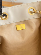 CHANEL 25S HOBO BAG 40 IN MULTICOLOR TWEED WITH GOLD HARDWARE