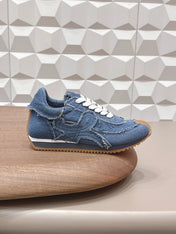 LOEWE 26S FLOW RUNNER SNEAKER IN BLUE DENIM