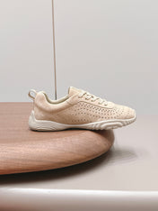 HM 26S TRAIL SNEAKERS IN BEIGE PERFORATED SUEDE