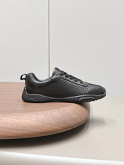 HM 26S TRAIL SNEAKERS IN BLACK PERFORATED CALFSKIN