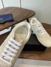 PRADA 25S SNEAKER IN LIGHT BEIGE SUEDE STYLE 11