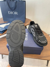 DIOR 26S B30 COUNTDOWN TECH SNEAKER IN BLACK TECHNICAL FABRIC AND SUEDE