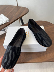 THE ROW 26S MARY JANES IN BLACK ZEBRA PRINT PONY HAIR
