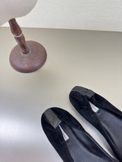 BALLET FLAT IN BLACK SUEDE