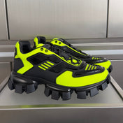 PRADA 26S CLOUDBUST THUNDER SNEAKERS 60MM IN LIME YELLOW MESH FABRIC AND TPU