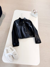 HERMES 25S STAND-COLLAR SHEEPSKIN JACKET 312