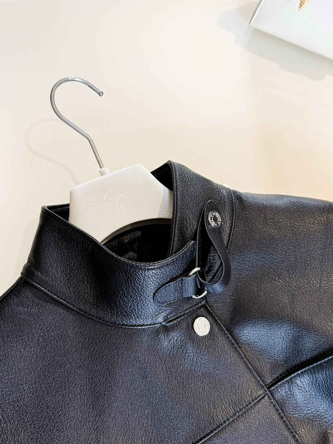 HERMES 25S STAND-COLLAR SHEEPSKIN JACKET 312