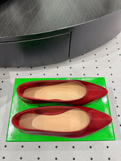 BOTTEGA VENETA 26S BALLET FLATS IN RED CALFSKIN