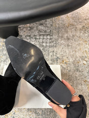 CELINE 26S ANKLE BOOTS 55 MM IN BLACK SUEDE