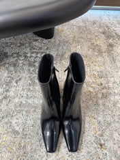 YSL 26S ANKLE BOOTS 70 MM IN BLACK SHINY CALFSKIN