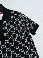 GUCCI 26S SHORT-SLEEVE KNIT POLO SHIRT 248