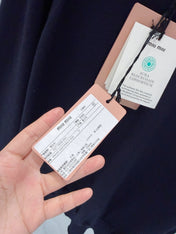 MIUMIU 26S LONG SLEEVE POLO SHIRT 907