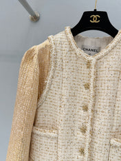 CHANEL 26S TWEED WOOL COAT 893