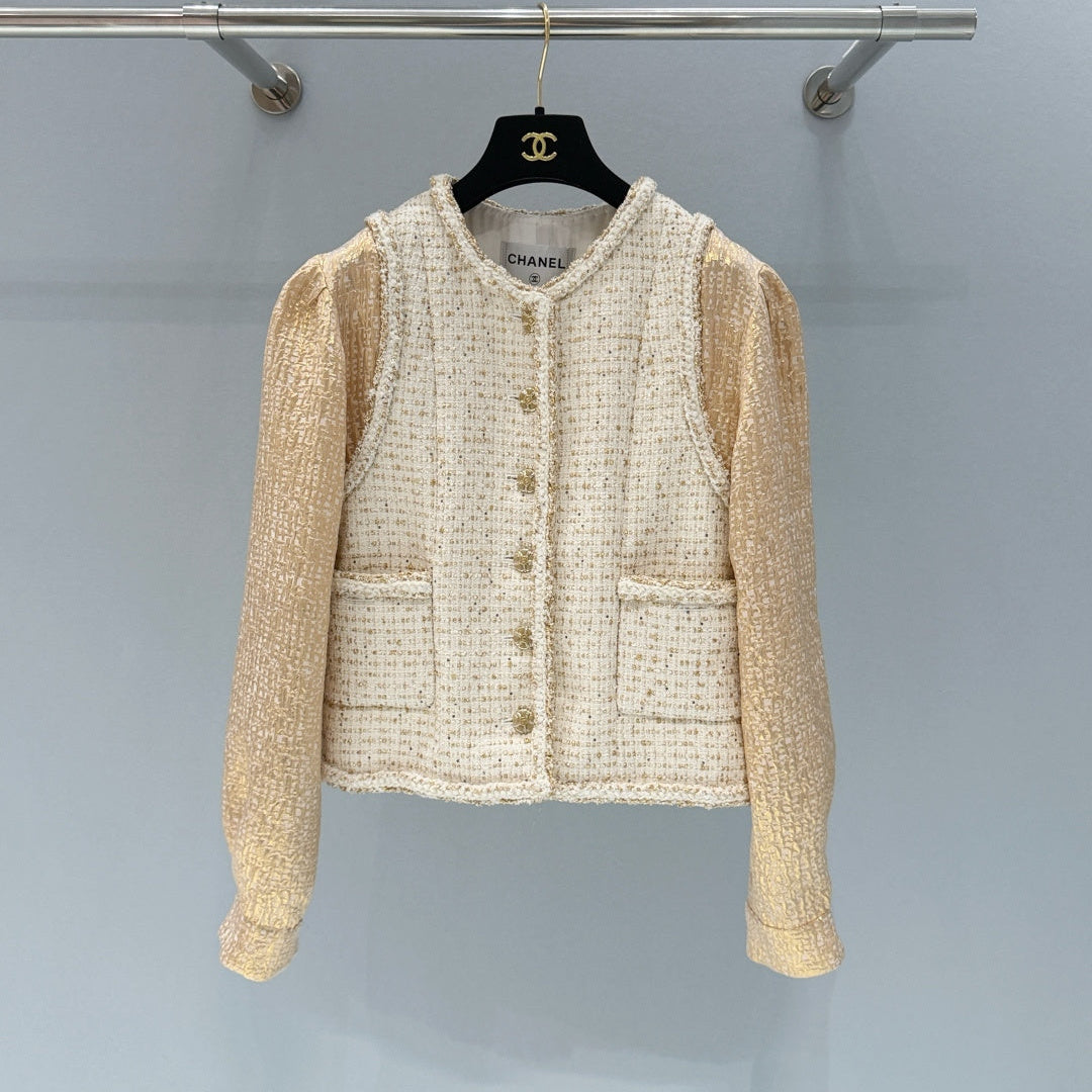CHANEL 26S TWEED WOOL COAT 893