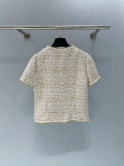 CHANEL 26S SHORT-SLEEVE TWEED JACKET 891