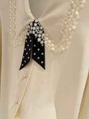 VALENTINO 26S SILK BOW BLOUSE 367