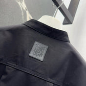 Loewe 25 Shirt Dress Black Cotton