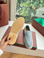 LP LOAFERS 25S IN DUSTY GREEN GRAY CASHMERE