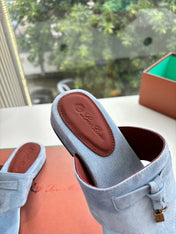 LP THONG SANDALS 25S IN SKY BLUE SUEDE
