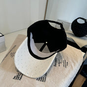 CHANEL 26S CRYSTAL-EMBELLISHED BASEBALL CAP 337801